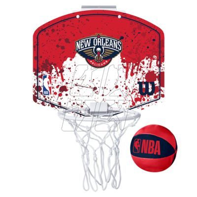 2. Basketball backboard Wilson NBA Team New Orleans Pelicans Mini Hoop WTBA1302NOP