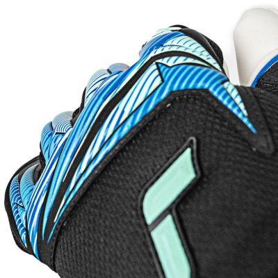 6. Reusch Attrakt RE:GRIP NC Goalkeeper Gloves Black-Blue 5670535 7272