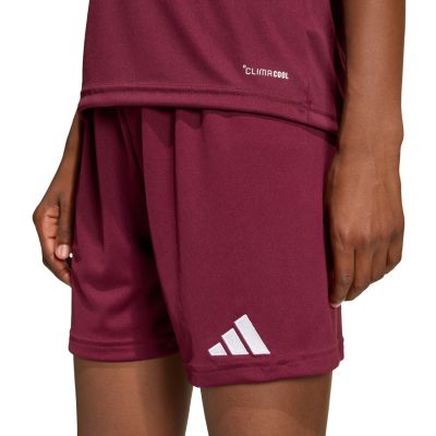 11. adidas Entrada 26 burgundy kids' shorts JZ6527
