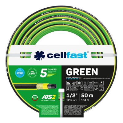 6. Cellfast 15-120 GREEN ATS2™ 1/2" 50m garden hose