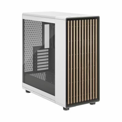 2. Fractal Design North XL Midi Chalk TG Clear Case (White, Transparent Side)