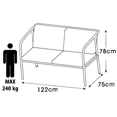 33. 5-PIECE GARDEN FURNITURE SET MILAN