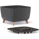 10. GRACIA SQUARE FLOWERPOT 29x29CM ANTHRACITE