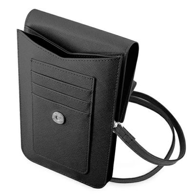 4. Guess Handbag GUWBSATMBK black / black Saffiano Triangle