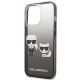 6. Karl Lagerfeld Gradient Ikonik Karl&Choupette Case for iPhone 13 Pro / iPhone 13 - Black