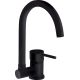 Kitchen tap with foldable spout