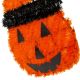 8. DECORATIVE PUMPKIN FIGURE 35CM HALLOWEEN ORANGE STRIP
