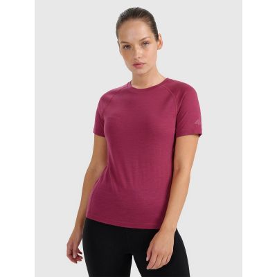Women's Merino Wool Trekking T-shirt 4F 4FWAW25TFTSF1527-53S