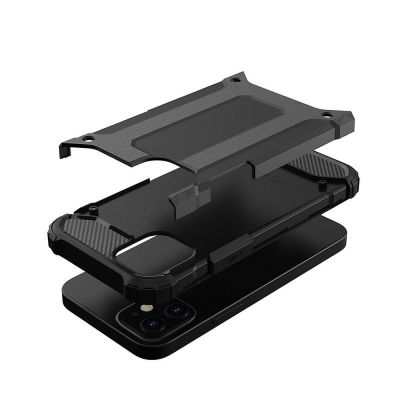 6. Hybrid Armor Case Tough Rugged Cover for iPhone 12 Pro Max black