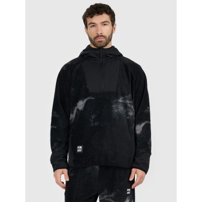 Men's 4F Warm loose fleece with hood 4F 4FRAW25TFLEM462-20A