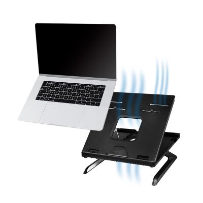 6. LogiLink AA0133 Laptop Stand Notebook Stand Black 40.6 cm (16")