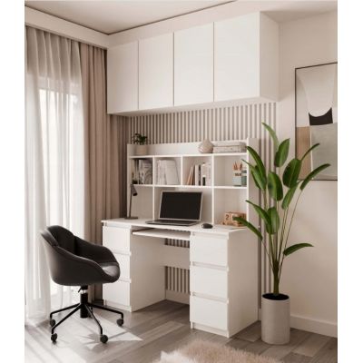 8. KUBA DESK SET + WHITE EXTENSION