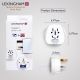 5. LEXINGHAM Universal Travel Adapter WORLD -> UK