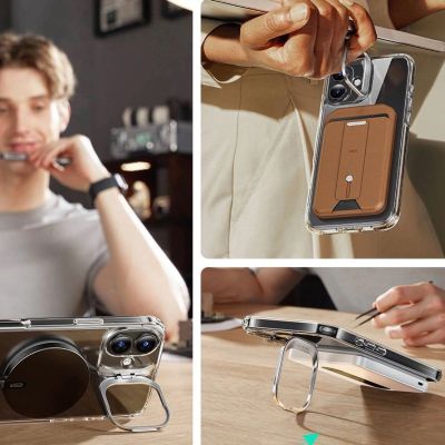 2. ESR Classic Hybrid Kickstand Halolock MagSafe Case Set + Tempered Glass for iPhone 16 PLUS - Clear