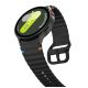 3. Tech-Protect Silicone Sport Strap for Samsung Galaxy Watch 4 / 5 / 5 Pro / 6 / 7 / FE - Black