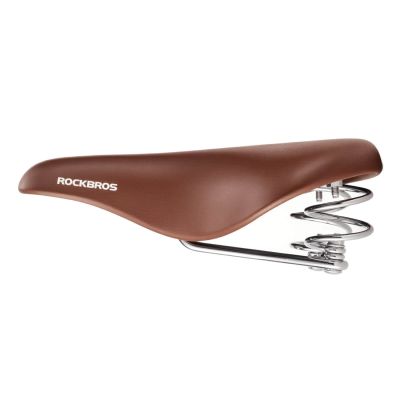 2. Rockbros 6800S retro comfort bicycle saddle - brown