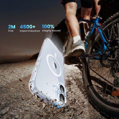 4. Ugreen Classy Clear Magnetic Case for iPhone 16 Plus - Transparent