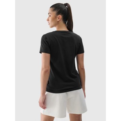 3. Women's regular printed T-shirt 4F 4FRSS24TTSHF2547-20S