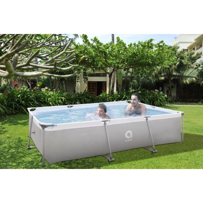 8. RECTANGULAR FRAME POOL SUPER STRONG 300x207x66CM 17771
