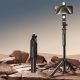 6. Selfie stick WH181D-Y1S 1.75m aluminum alloy telescopic tripod with dual lamp and phone holder - black