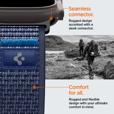 10. Spigen Athlex Air 2 Strap for Apple Watch (44 / 45 / 46 / 49 mm) - Navy Blue