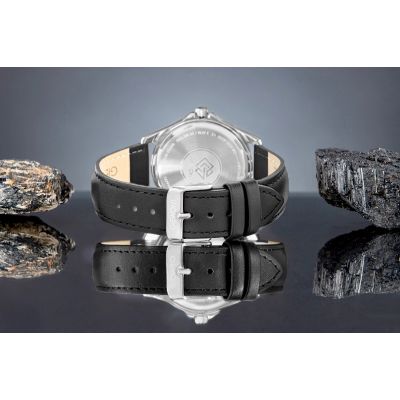 6. Giewont Elegance Sapphire Black Men's Watch GW5160-A2