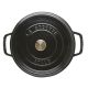 4. Staub Round Cast Iron Pot - 3.8 ltr, Black