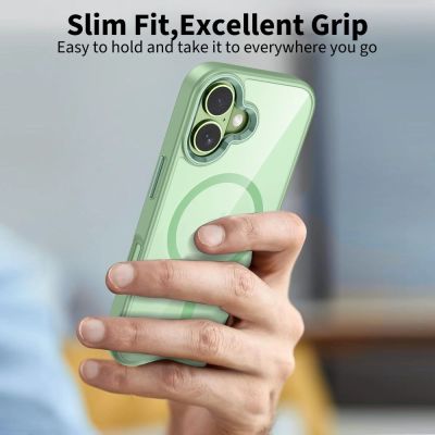 6. Tech-Protect MagMat MagSafe Case for iPhone 17 - Transparent Green