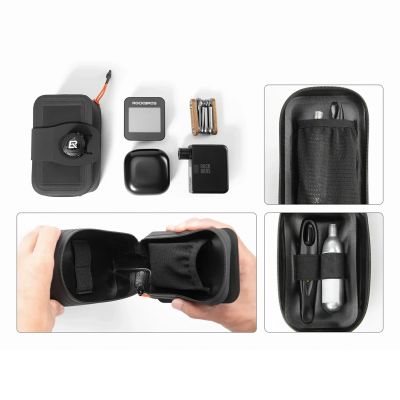 4. Rockbros AS-150 Waterproof Multifunctional Saddle Bag with Bottle Holder - Black