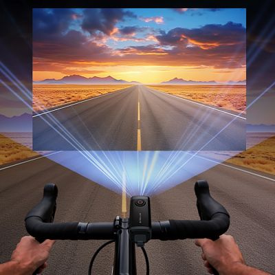 9. AKEEYO 710 Lite Handlebar Action Camera for Bikes and Motorcycles - Black