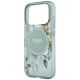5. Guess IML Flowers Pearl Strap MagSafe Case for iPhone 18 Pro / 17 Pro – Green
