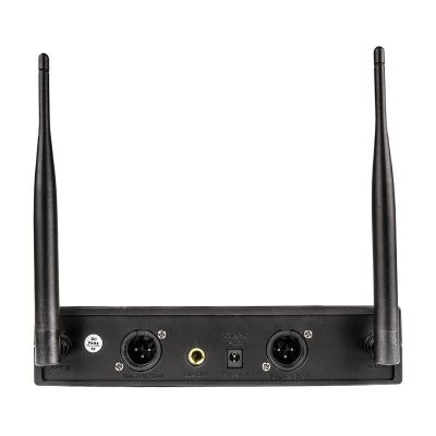 10. DNA DVS2 - Wireless microphone, 2x handheld transmitter + base, UHF band 560-590 MHz