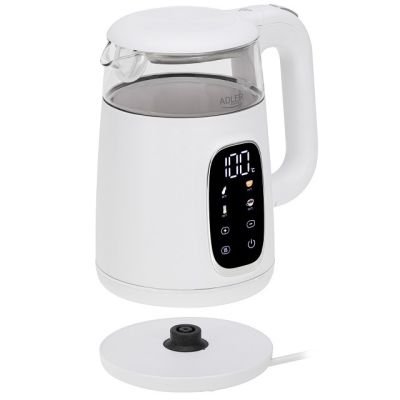 5. ADLER AD 1305 electric kettle white and silver