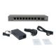 6. LevelOne PoE+Switch 8xGE PoE/1xGE/1xSFP 120W unmanaged.Plastic