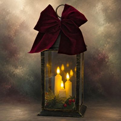 4. LANTERN ADVENT LANTERN LED 30CM 3 CANDLES