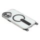 5. iPhone 17 case with stand, short strap (30 cm) and long strap (120 cm), compatible with MagSafe - black