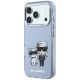 2. Karl Lagerfeld IML Karl&Choupette Bodies Sketch Print MagSafe case for iPhone 17 Pro Max / 18 Pro Max - light blue