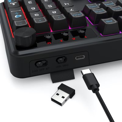 9. REDRAGON K526BB-WL Keyboard Black
