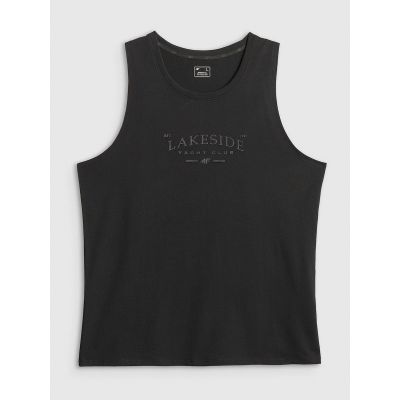 5. Men's regular sleeveless T-shirt with print 4F 4FRSS26TSLEM331-20S