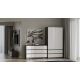 8. M6 MALWA CHEST OF DRAWERS 120CM ANT/WHITE SET