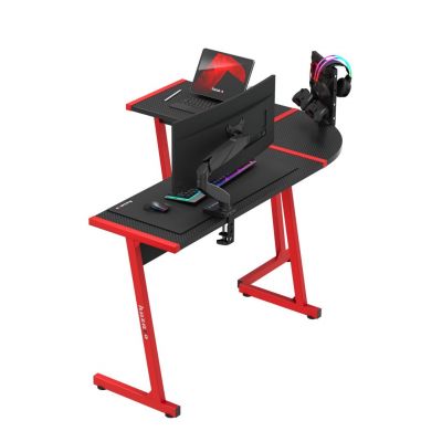 4. Huzaro Hero 6.0 Red Gaming Desk