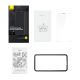11. Baseus Full Screen Tempered Glass for iPhone 14 Pro with Speaker Cover 0.3mm + Mounting Frame