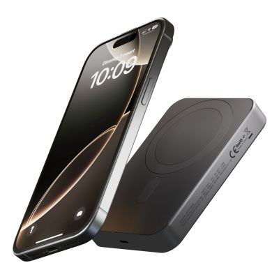 4. ZENS Slim Qi2 Aluminum Powerbank - 10000 mAh magnetic powerbank compatible with MagSafe and Qi2 (black)