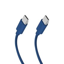 SBS TECABLETISSUETCCB USB-C - USB-C 1.5m 60W braided cable - blue