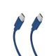 SBS TECABLETISSUETCCB USB-C - USB-C 1.5m 60W braided cable - blue