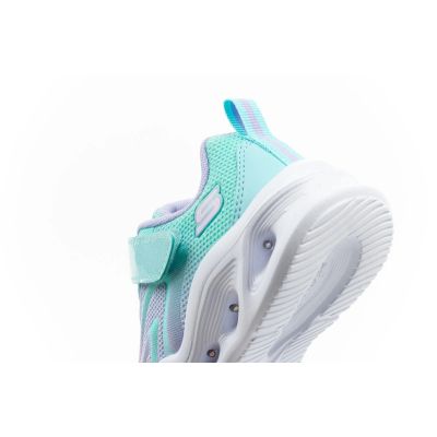 7. Skechers Color Breeze LED Children's Sports Shoes for Girls Turquoise