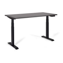 Desk/Table with adjustable height UNIQUE ACTIVE I 14-C103W-B-140-YZ-13 black frame anthracite top, 140X70 cm