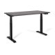 Desk/Table with adjustable height UNIQUE ACTIVE I 14-C103W-B-140-YZ-13 black frame anthracite top, 140X70 cm