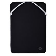 HP Reversible Protective Silver Laptop Sleeve for 15.6" Notebook, Black and Silver 2F2K5AA