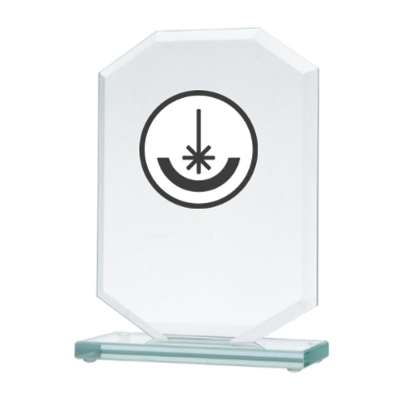 3. Engraved glass trophy